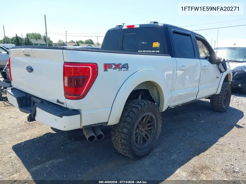 2022 Ford F-150 Xlt VIN: 1FTFW1E59NFA20271 Lot: 45592838
