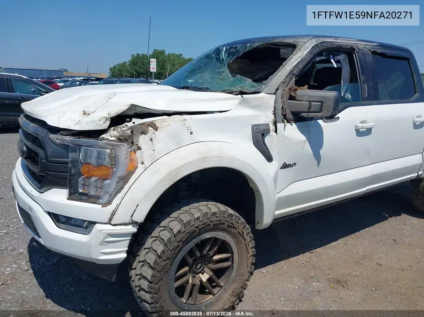 2022 Ford F-150 Xlt VIN: 1FTFW1E59NFA20271 Lot: 45592838