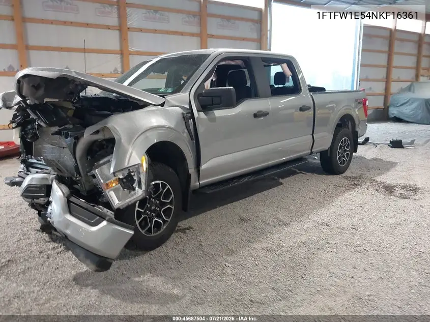 2022 Ford F-150 Xl VIN: 1FTFW1E54NKF16361 Lot: 45687504