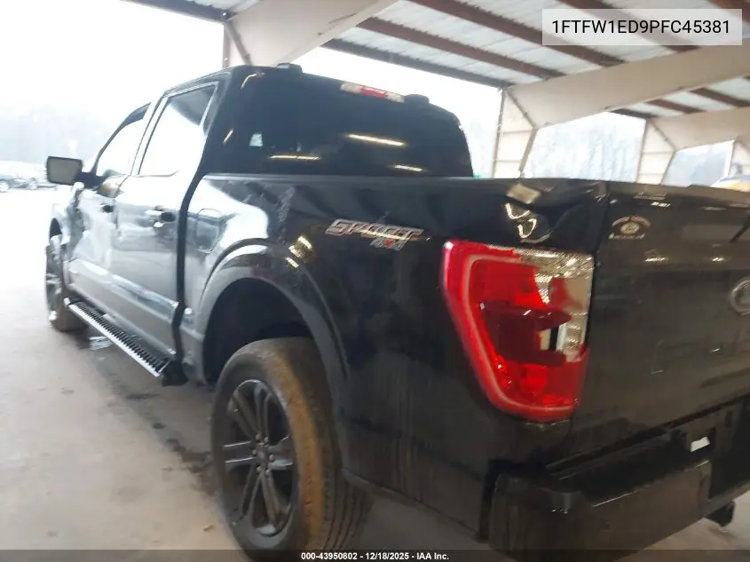 1FTFW1ED9PFC45381 2023 Ford F-150 Xlt