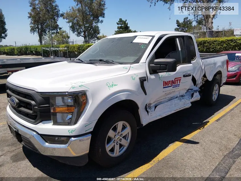 2023 Ford F-150 Xl/Xlt VIN: 1FTEX1CP8PKF43384 Lot: 45604087