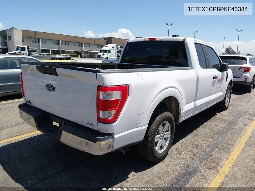 2023 Ford F-150 Xl/Xlt VIN: 1FTEX1CP8PKF43384 Lot: 45604087