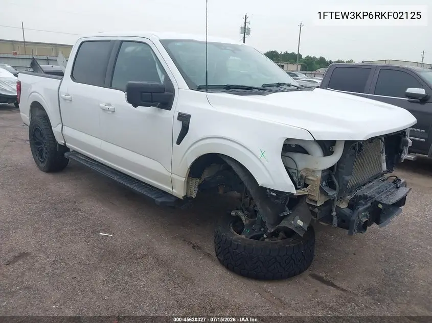 2024 Ford F-150 Xlt VIN: 1FTEW3KP6RKF02125 Lot: 45630327