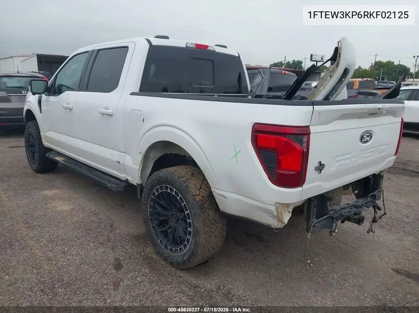 2024 Ford F-150 Xlt VIN: 1FTEW3KP6RKF02125 Lot: 45630327