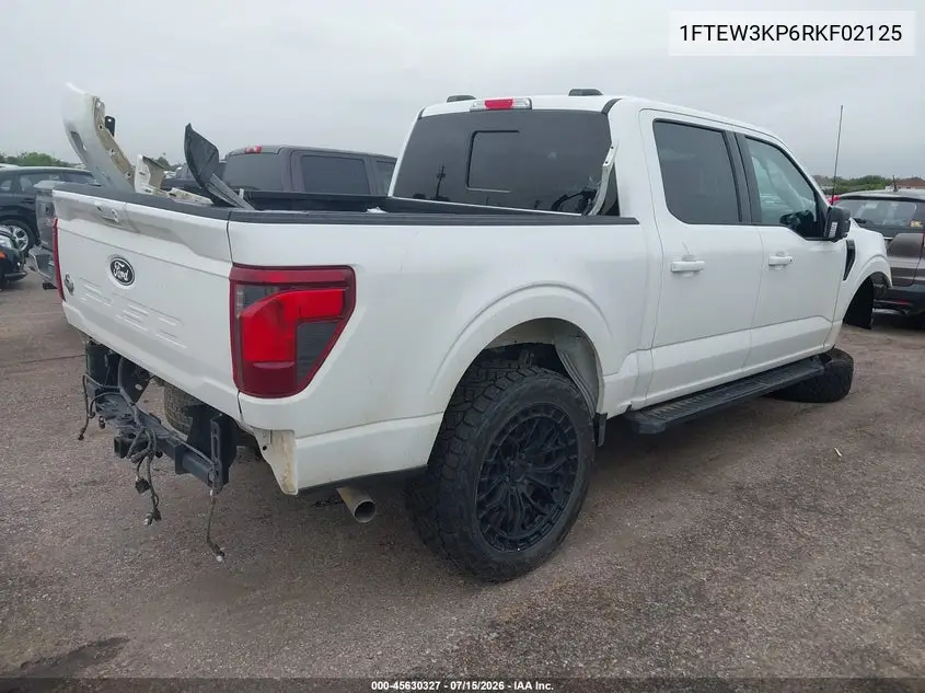 2024 Ford F-150 Xlt VIN: 1FTEW3KP6RKF02125 Lot: 45630327