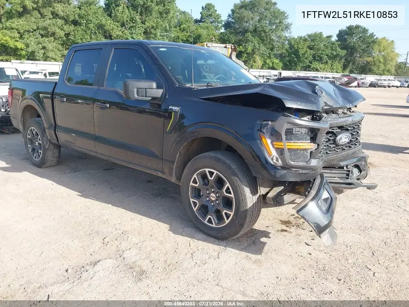 2024 Ford F-150 Stx VIN: 1FTFW2L51RKE10853 Lot: 45640203