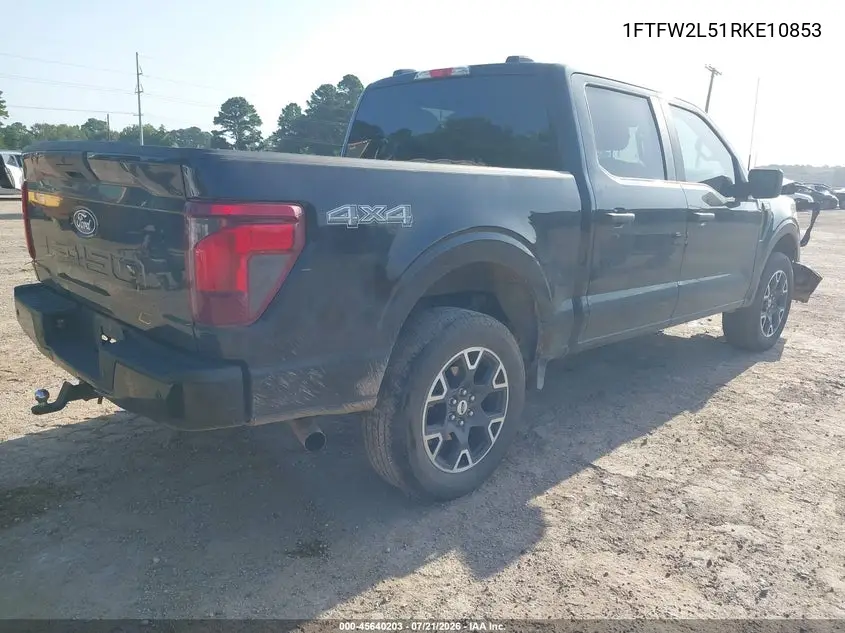2024 Ford F-150 Stx VIN: 1FTFW2L51RKE10853 Lot: 45640203