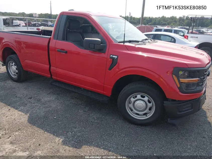 2025 Ford F-150 Xl VIN: 1FTMF1K53SKE80850 Lot: 45630463