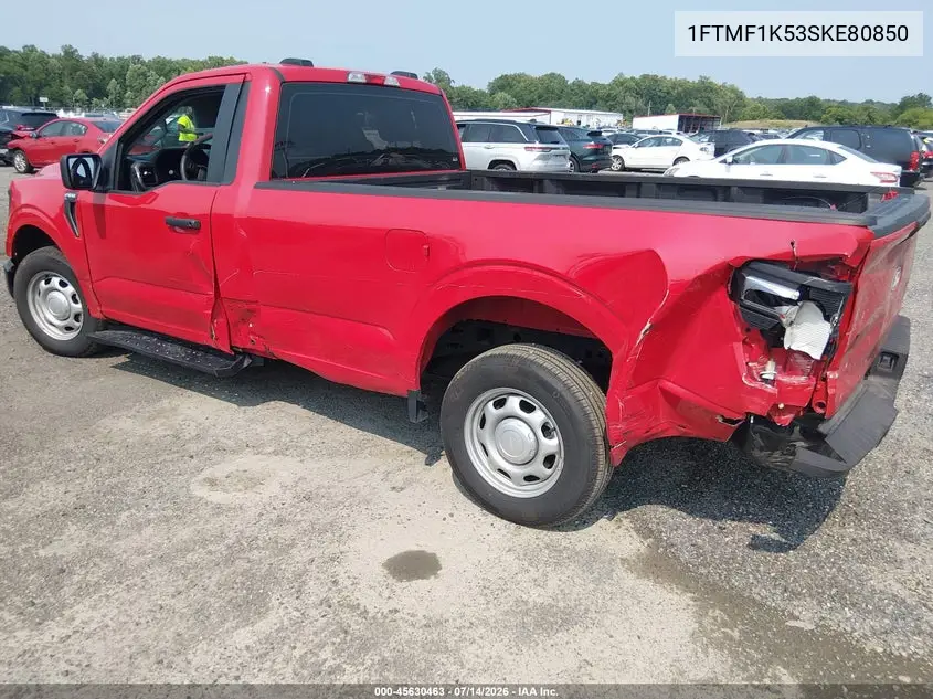 2025 Ford F-150 Xl VIN: 1FTMF1K53SKE80850 Lot: 45630463