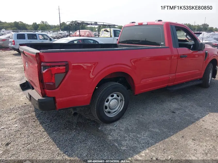 2025 Ford F-150 Xl VIN: 1FTMF1K53SKE80850 Lot: 45630463