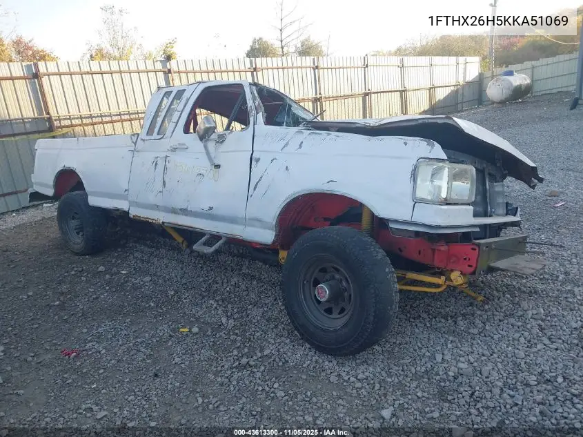 1FTHX26H5KKA51069 1989 Ford F250