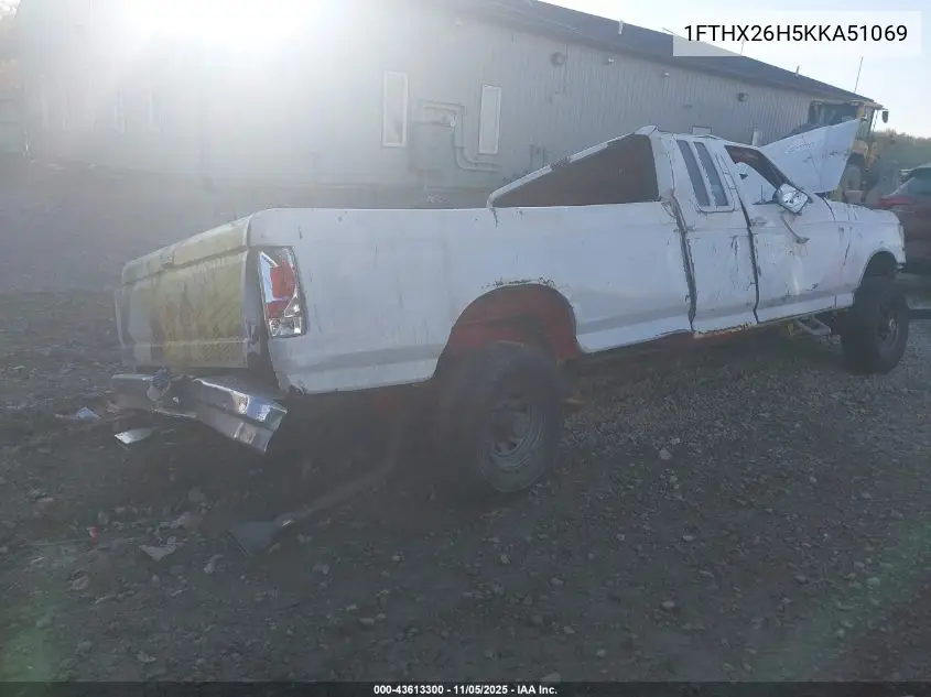 1FTHX26H5KKA51069 1989 Ford F250
