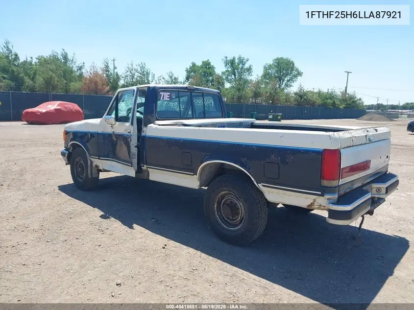 1990 Ford F250 VIN: 1FTHF25H6LLA87921 Lot: 45418851
