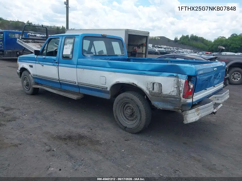 1992 Ford F250 VIN: 1FTHX25G7NKB07848 Lot: 45401212