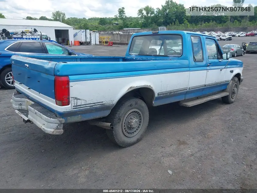 1992 Ford F250 VIN: 1FTHX25G7NKB07848 Lot: 45401212