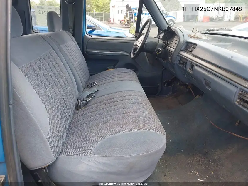 1992 Ford F250 VIN: 1FTHX25G7NKB07848 Lot: 45401212