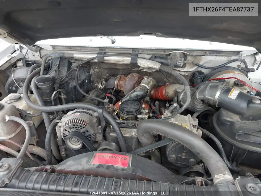 1996 Ford F250 VIN: 1FTHX26F4TEA87737 Lot: 12641881