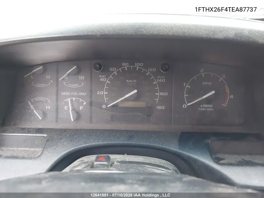 1996 Ford F250 VIN: 1FTHX26F4TEA87737 Lot: 12641881