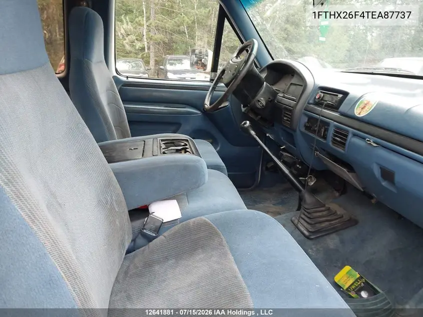 1996 Ford F250 VIN: 1FTHX26F4TEA87737 Lot: 12641881