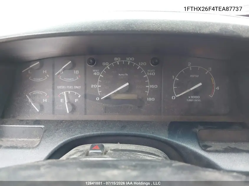 1996 Ford F250 VIN: 1FTHX26F4TEA87737 Lot: 12641881