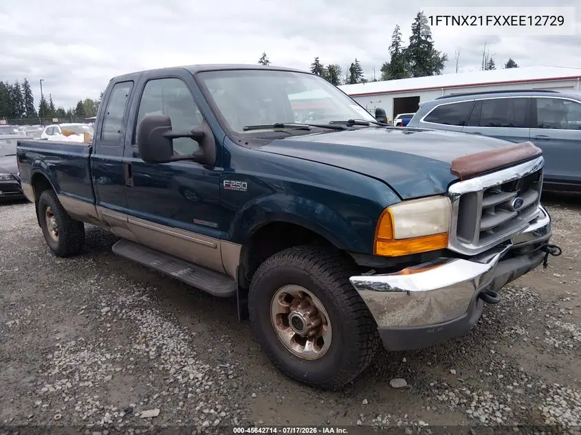 1999 Ford F-250 Lariat/Xl/Xlt VIN: 1FTNX21FXXEE12729 Lot: 45642714