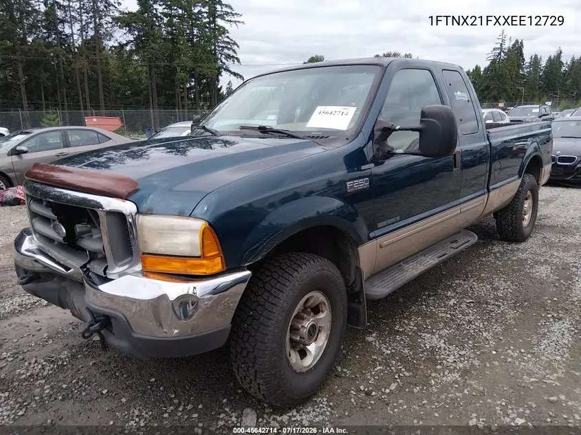 1999 Ford F-250 Lariat/Xl/Xlt VIN: 1FTNX21FXXEE12729 Lot: 45642714