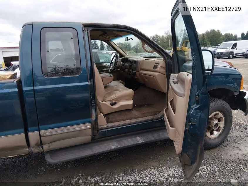 1999 Ford F-250 Lariat/Xl/Xlt VIN: 1FTNX21FXXEE12729 Lot: 45642714