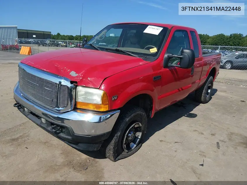 2001 Ford F-250 Lariat/Xl/Xlt VIN: 3FTNX21S41MA22448 Lot: 45566707