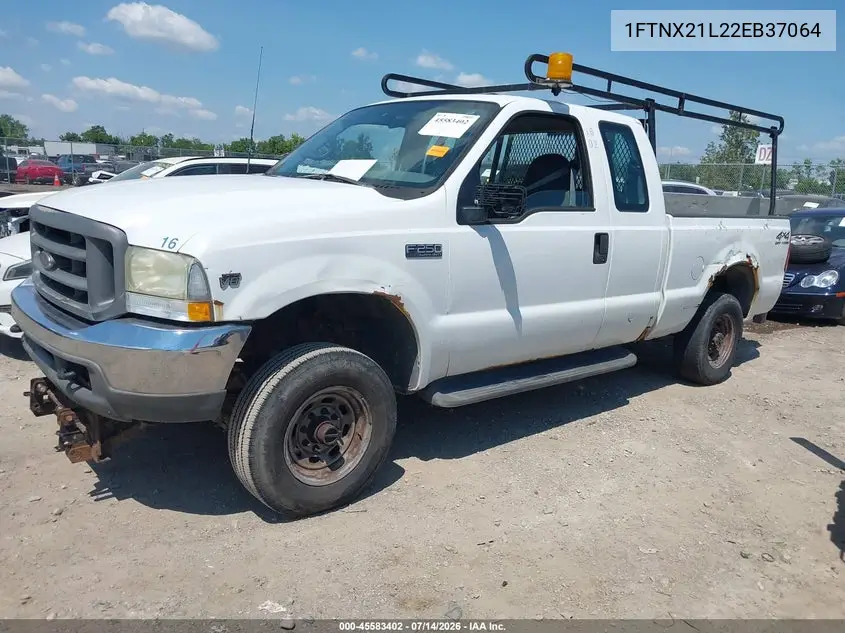 2002 Ford F-250 Lariat/Xl/Xlt VIN: 1FTNX21L22EB37064 Lot: 45583402