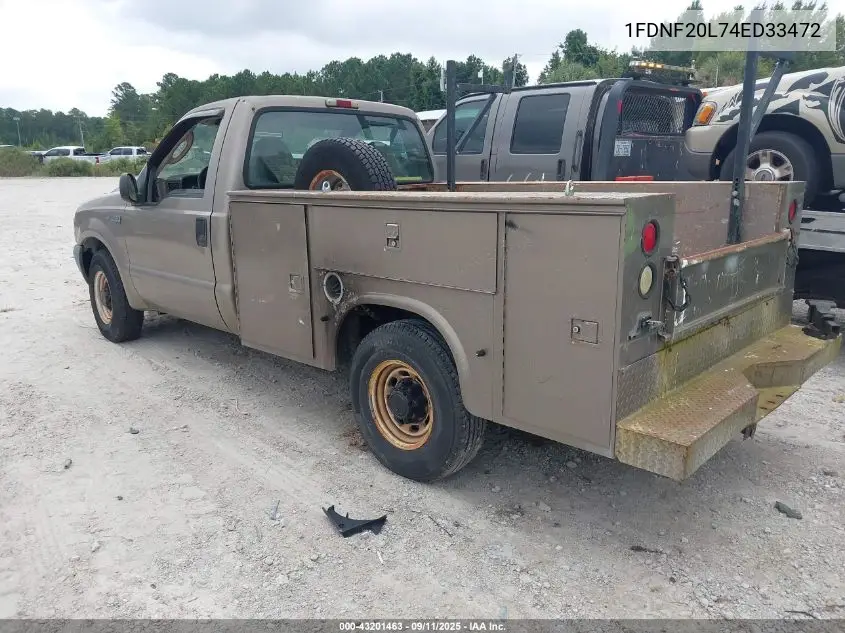 1FDNF20L74ED33472 2004 Ford F-250 Xl/Xlt
