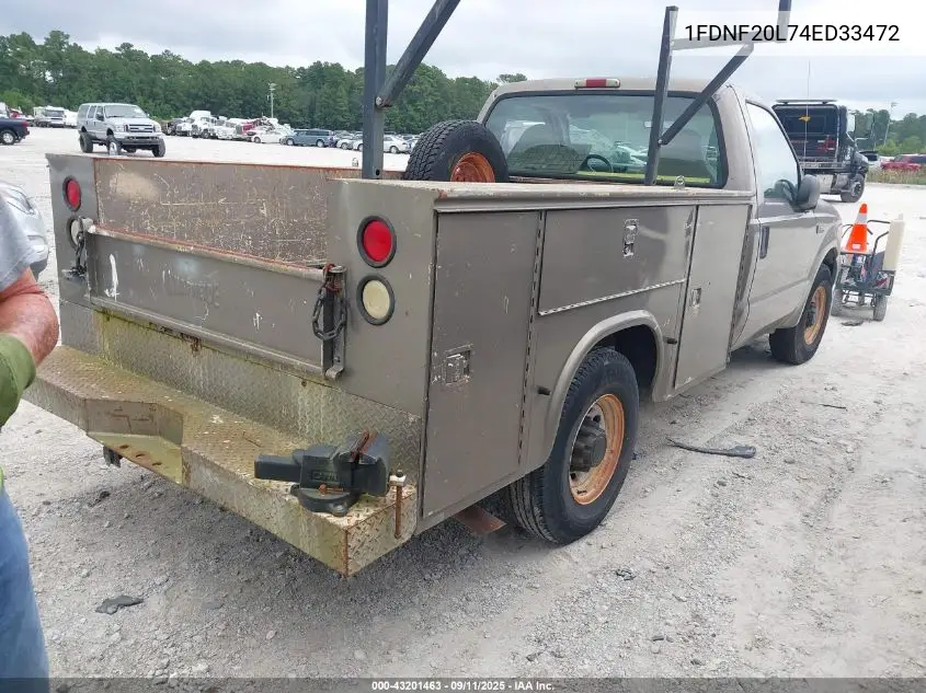 1FDNF20L74ED33472 2004 Ford F-250 Xl/Xlt