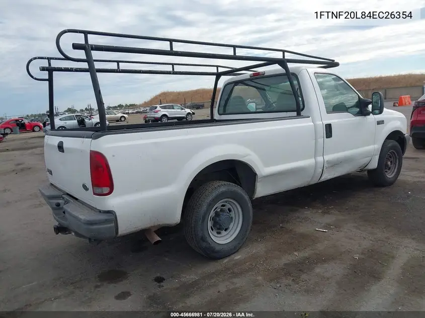 2004 Ford F-250 Xl/Xlt VIN: 1FTNF20L84EC26354 Lot: 45666981