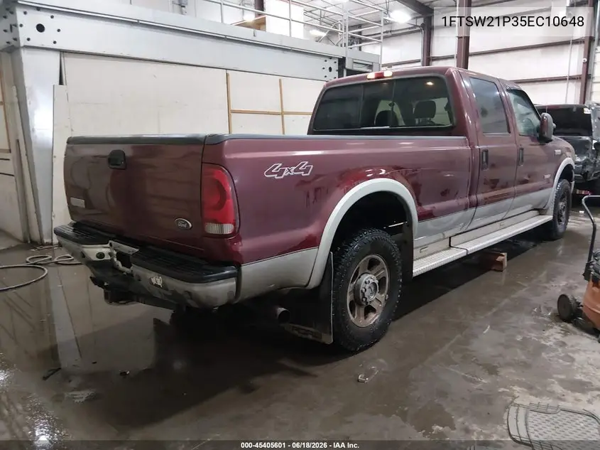 2005 Ford F-250 Lariat/Xl/Xlt VIN: 1FTSW21P35EC10648 Lot: 45405601