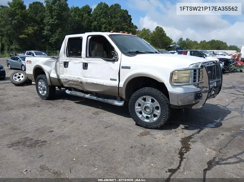 2007 Ford F-250 Lariat/Xl/Xlt VIN: 1FTSW21P17EA35562 Lot: 45626871