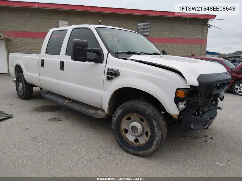 1FTSW21548EE08643 2008 Ford F-250 Xl