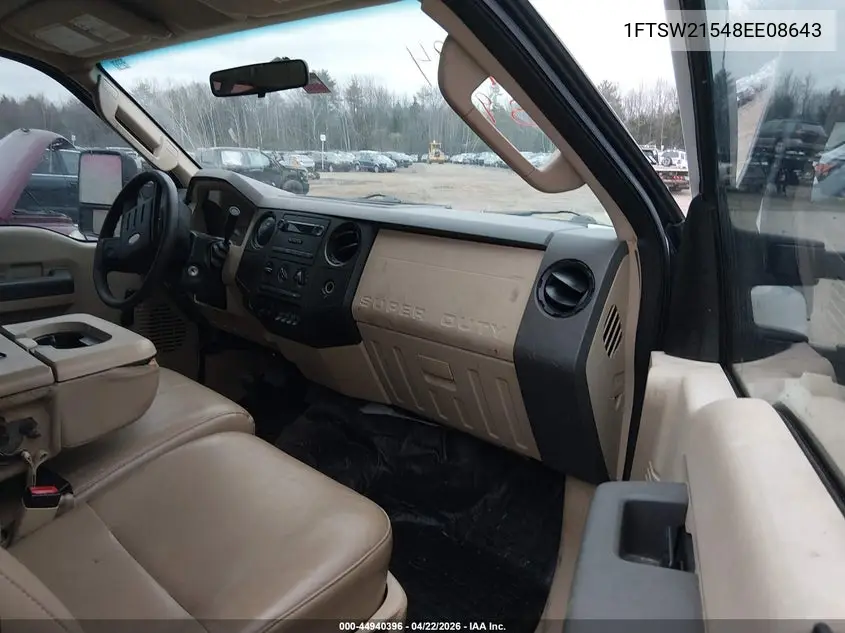 1FTSW21548EE08643 2008 Ford F-250 Xl