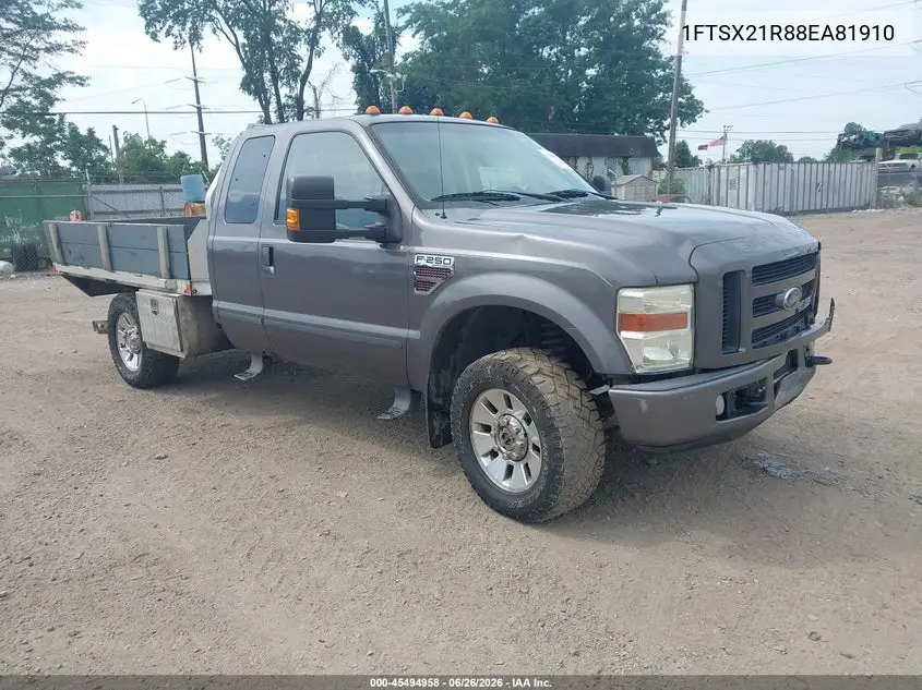 2008 Ford Super Duty F-250 Srw Fx4/Lariat/Xl/Xlt VIN: 1FTSX21R88EA81910 Lot: 45494958