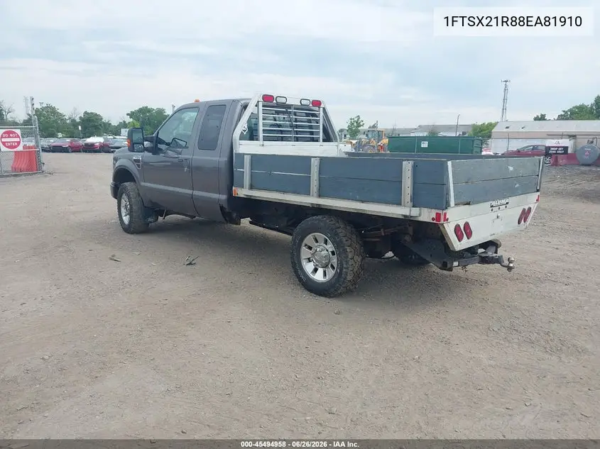 2008 Ford Super Duty F-250 Srw Fx4/Lariat/Xl/Xlt VIN: 1FTSX21R88EA81910 Lot: 45494958
