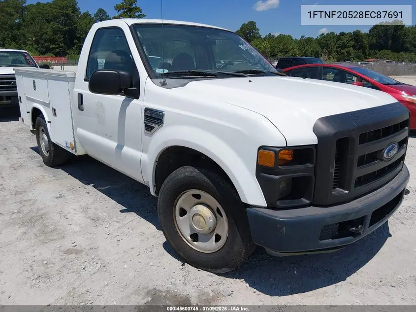 2008 Ford Super Duty F-250 Srw Xl/Xlt VIN: 1FTNF20528EC87691 Lot: 45600745