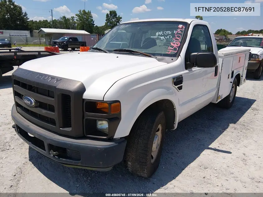 2008 Ford Super Duty F-250 Srw Xl/Xlt VIN: 1FTNF20528EC87691 Lot: 45600745