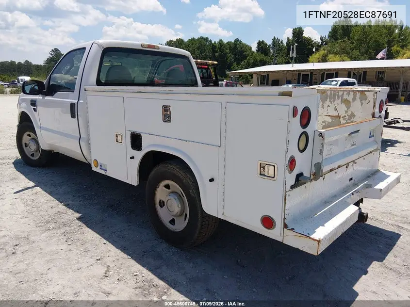2008 Ford Super Duty F-250 Srw Xl/Xlt VIN: 1FTNF20528EC87691 Lot: 45600745