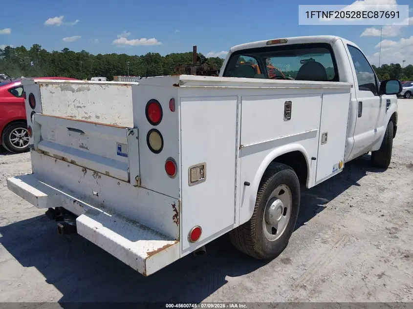 2008 Ford Super Duty F-250 Srw Xl/Xlt VIN: 1FTNF20528EC87691 Lot: 45600745