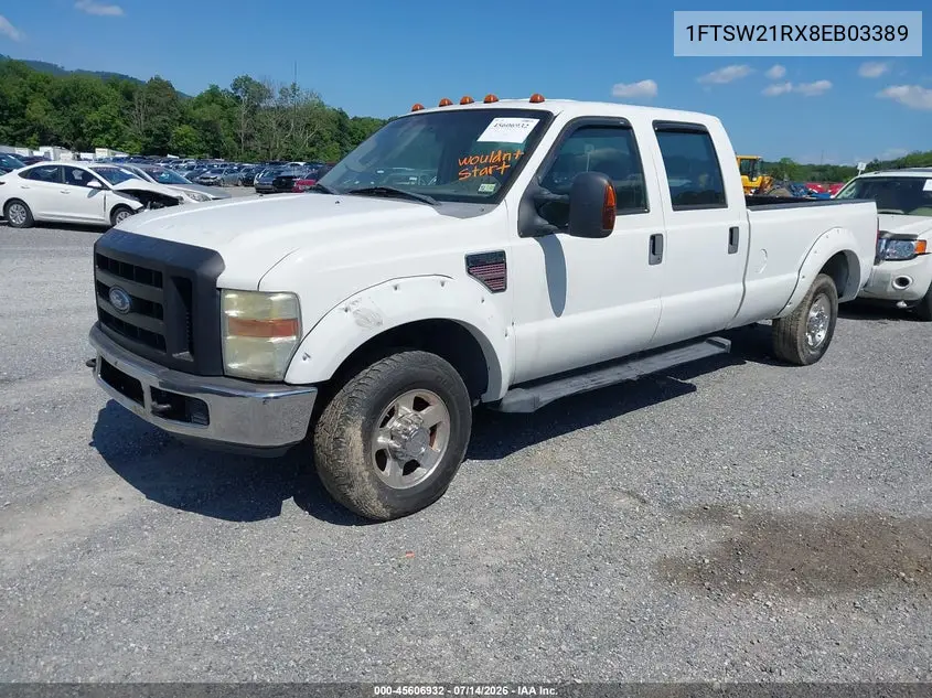 2008 Ford Super Duty F-250 Srw Fx4/Harley-Davidson/King Ranch/Lariat/Xl/Xlt VIN: 1FTSW21RX8EB03389 Lot: 45606932