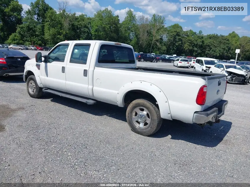 2008 Ford Super Duty F-250 Srw Fx4/Harley-Davidson/King Ranch/Lariat/Xl/Xlt VIN: 1FTSW21RX8EB03389 Lot: 45606932