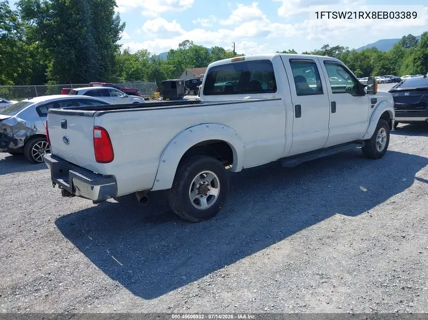 2008 Ford Super Duty F-250 Srw Fx4/Harley-Davidson/King Ranch/Lariat/Xl/Xlt VIN: 1FTSW21RX8EB03389 Lot: 45606932