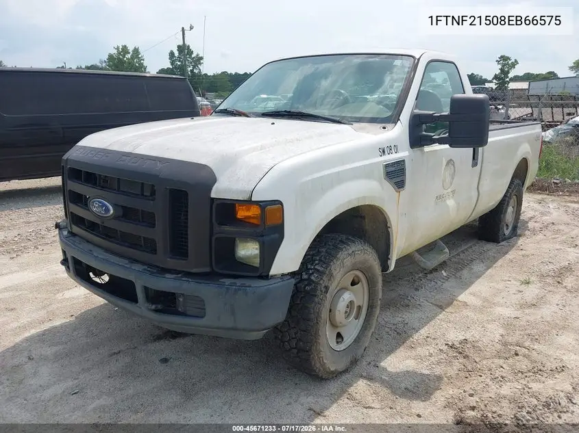 2008 Ford Super Duty F-250 Srw Xl/Xlt VIN: 1FTNF21508EB66575 Lot: 45671233