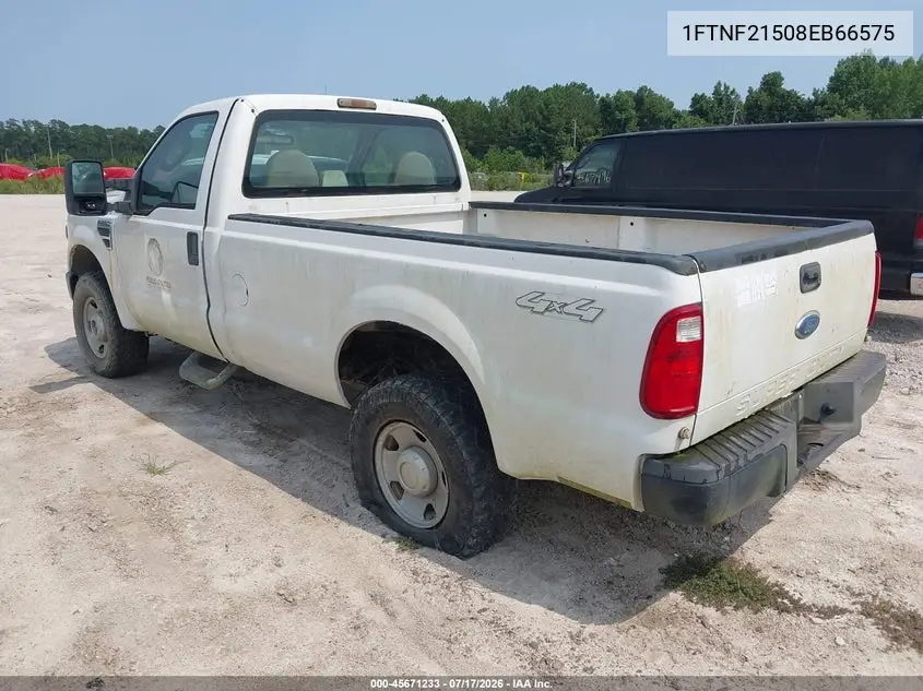 2008 Ford Super Duty F-250 Srw Xl/Xlt VIN: 1FTNF21508EB66575 Lot: 45671233