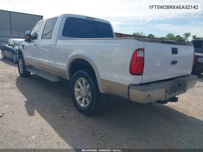 1FTSW2BRXAEA52142 2010 Ford F-250 Cabela's/Harley-Davidson/King Ranch/Lariat/Xl/Xlt