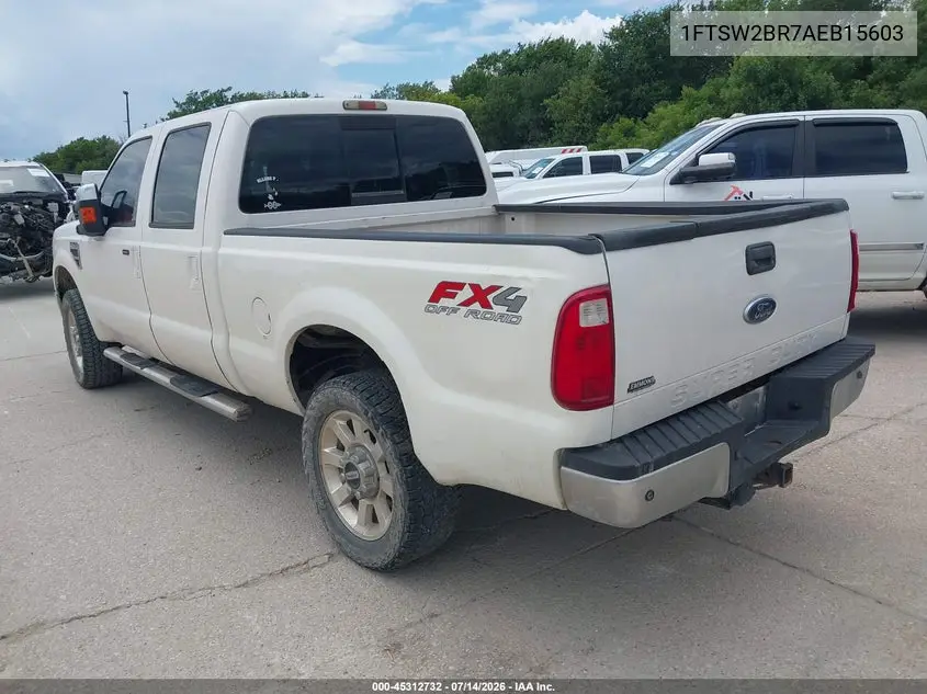 2010 Ford Super Duty F-250 Srw Lariat VIN: 1FTSW2BR7AEB15603 Lot: 45312732