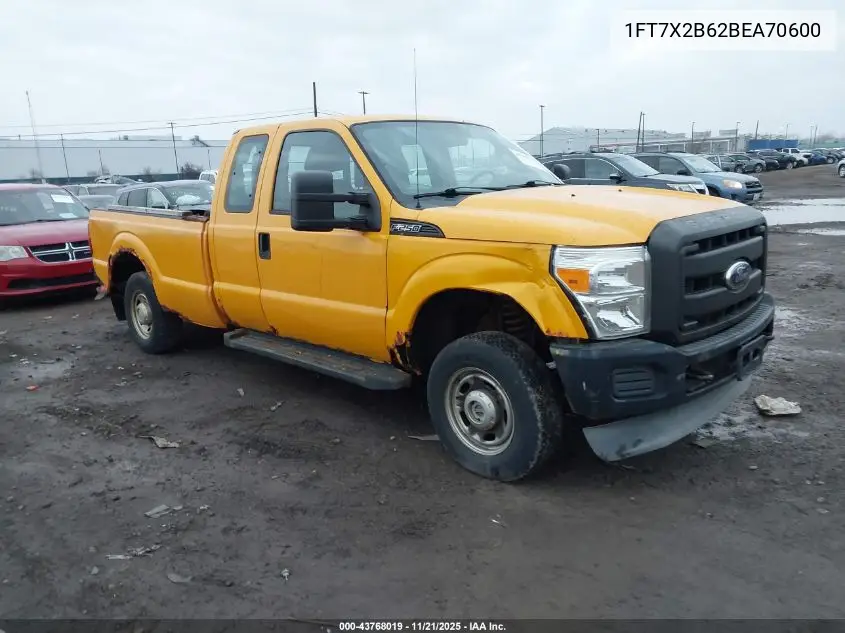 1FT7X2B62BEA70600 2011 Ford F-250 Xl